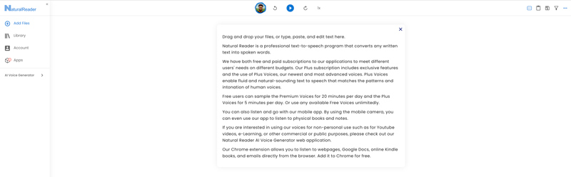 NaturalReader Darmowy tekst na mowę online