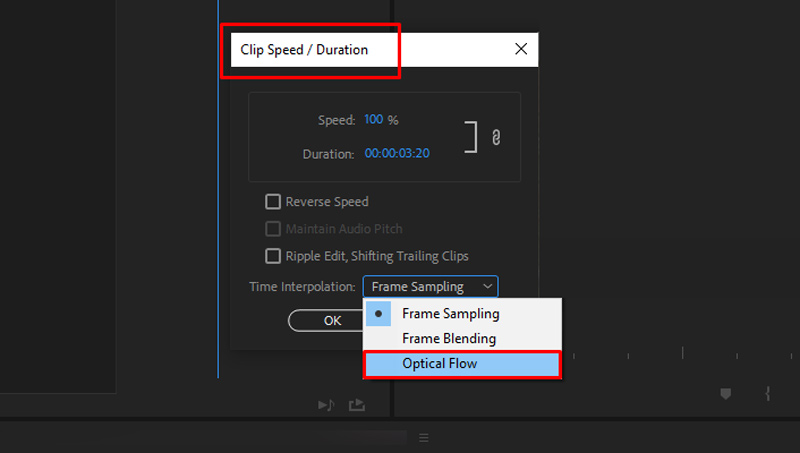 Premiere Pro Time Interpolation Optical Flow