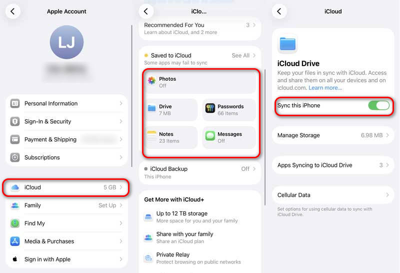 Enable Icloud Sync