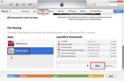 Importer filer fra iPhone til PC