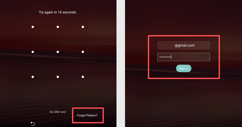 Android Phone Forgot Pattern