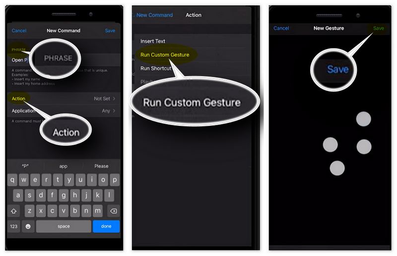 Unlock iPhone with Customized Gesture Voice Control