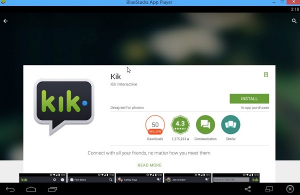 Login and Use Kik on or Step by Step