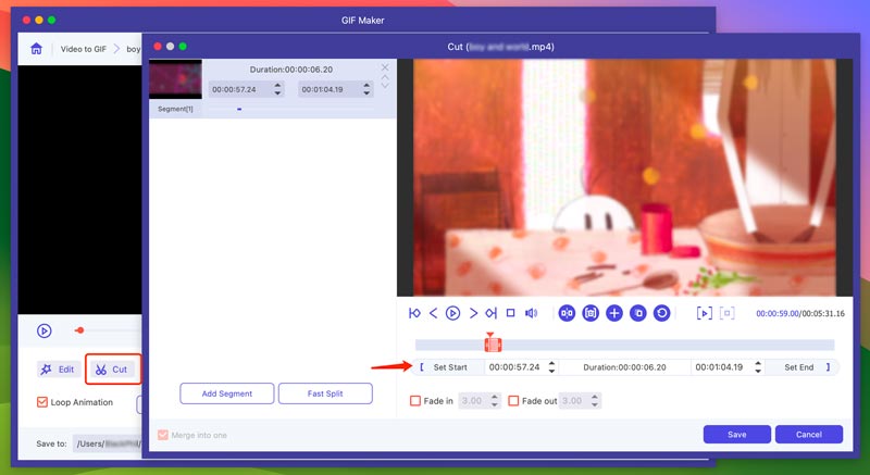 Cut Video to Maker GIF