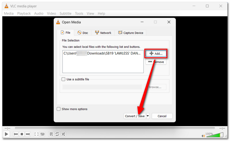 Add The MKV File