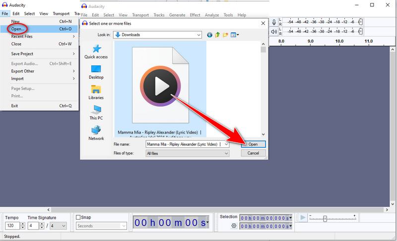 Open WAV File