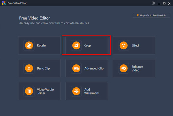 Gratis Video Editor-grænseflade