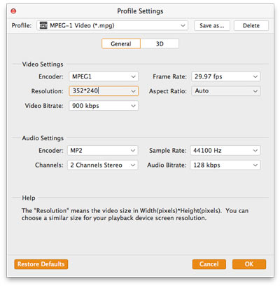 Utdataformat