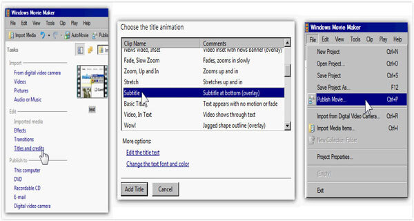 Aggiungi filigrana ai video con Windows Movie Maker