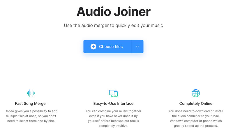 Clideo audio-joiner