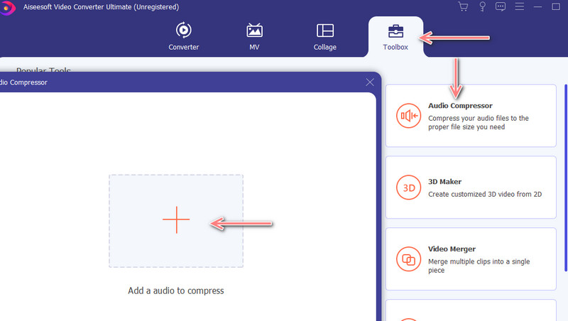 Importa file audio