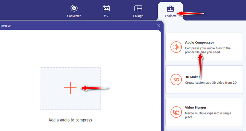 Carica file audio