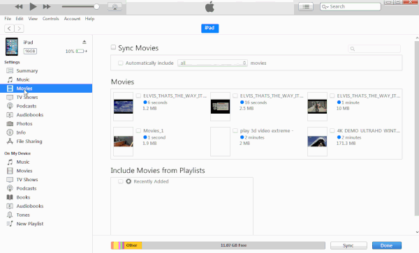 Put Movies to iPad