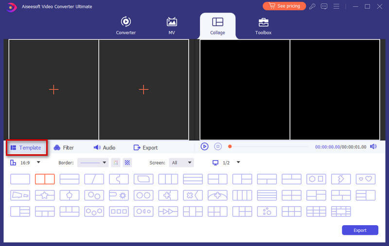 Selezionare Layout diviso Nuovo