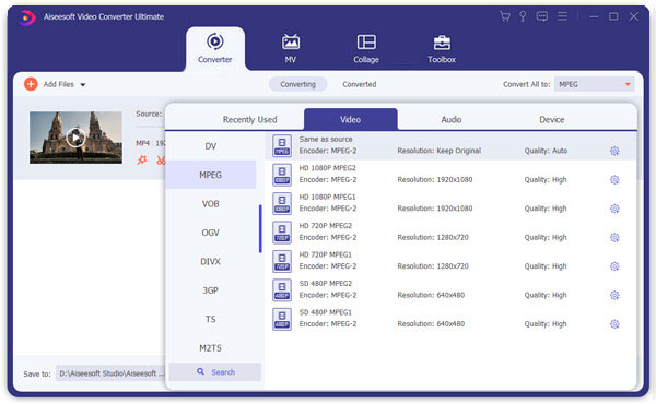 Konvertera RMVB till MPEG