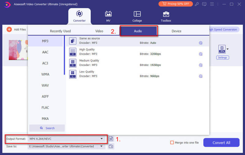 Set Profile as MP3