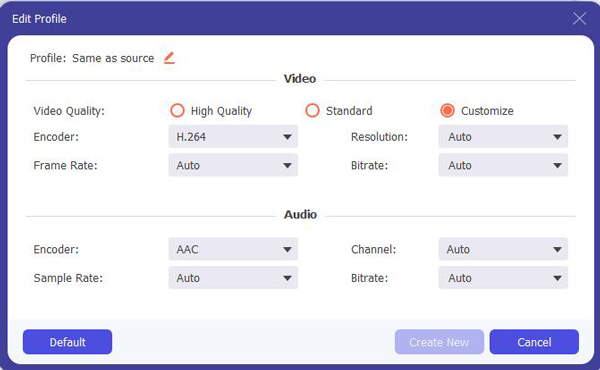 Output Setting