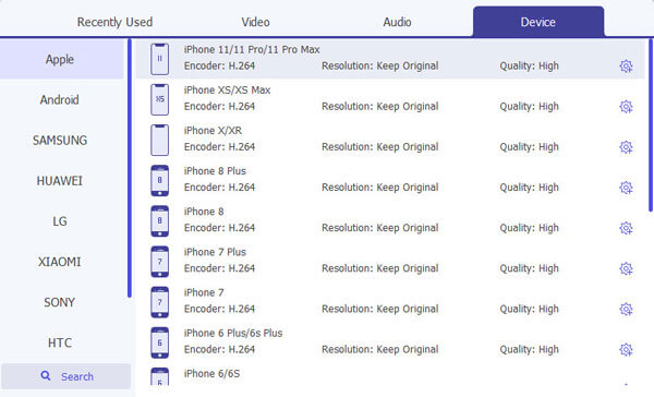 Videoformatprofil