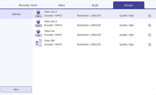 Xbox One-kompatibla videoformat