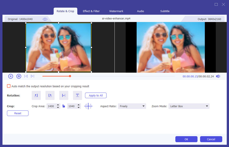 Adjust Video Editing