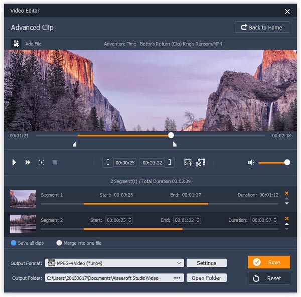 Asenna Video Editor