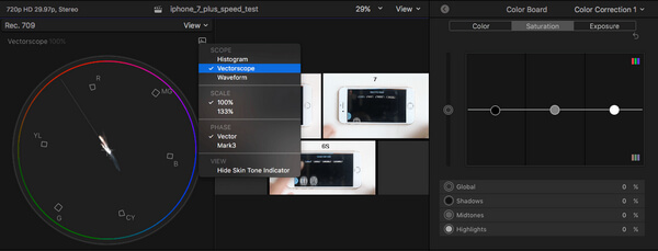 Verzadiging - Kleurcorrectie in Final Cut Pro