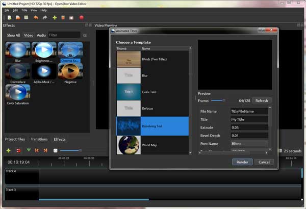 Editor video gratuito openshot