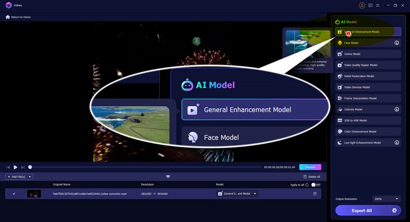 choose-ai-model-in-vidhex
