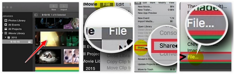 Share File In Imovie MAC