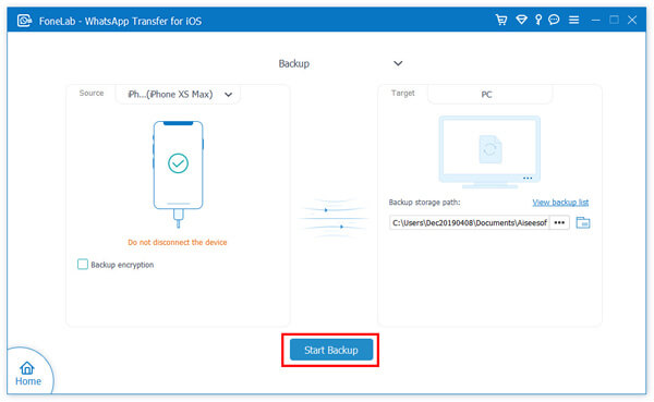 Backup iPhone WhatsApp to Computer