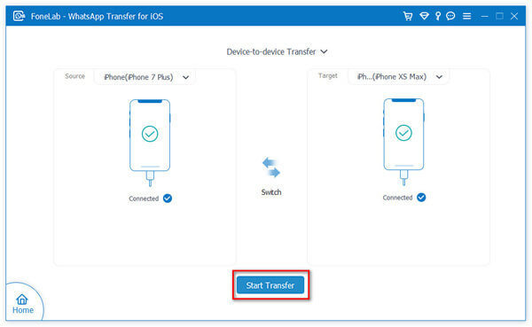 Transfer whatsapp between iPhones