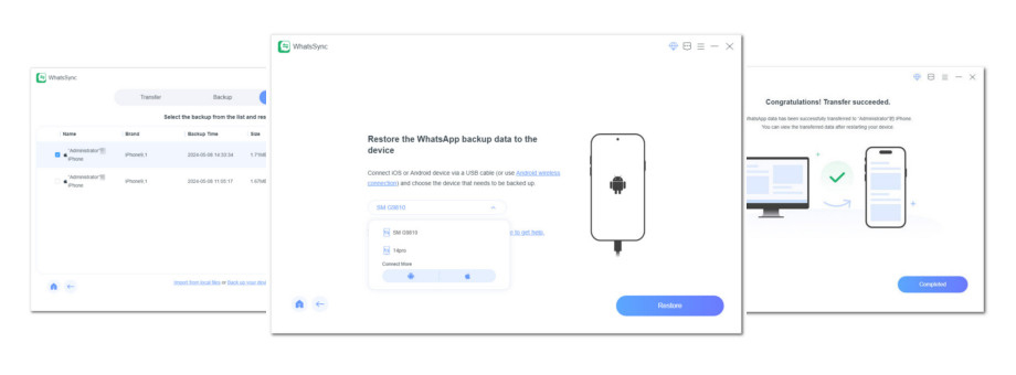 Restore WhatsApp Data