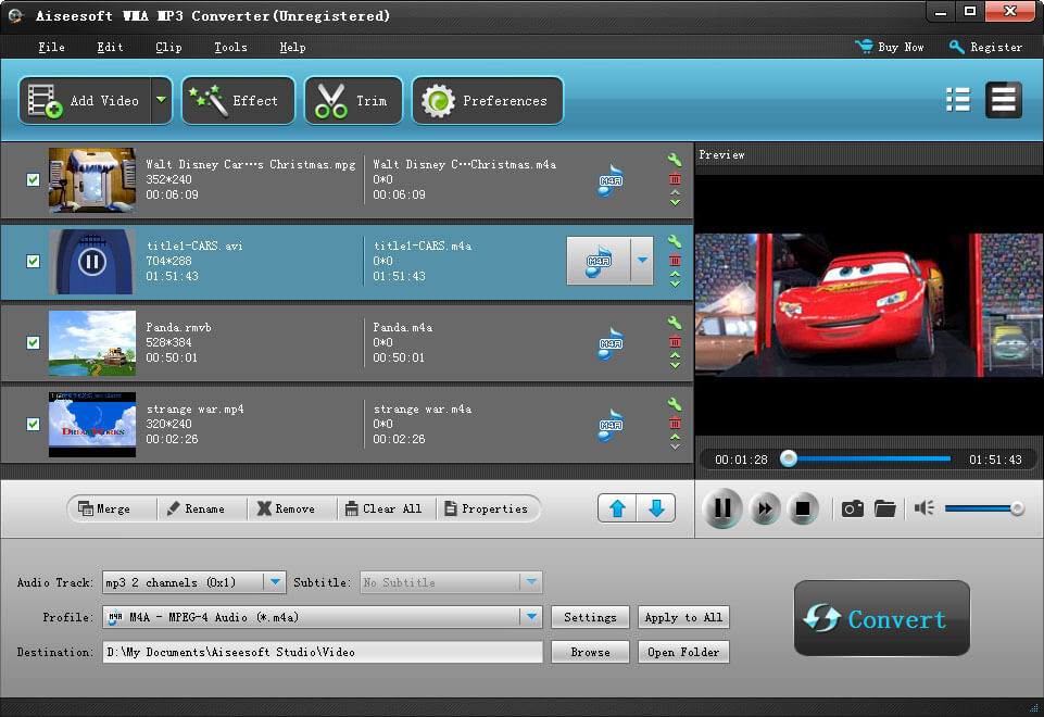 Aiseesoft WMA MP3 Converter screenshot