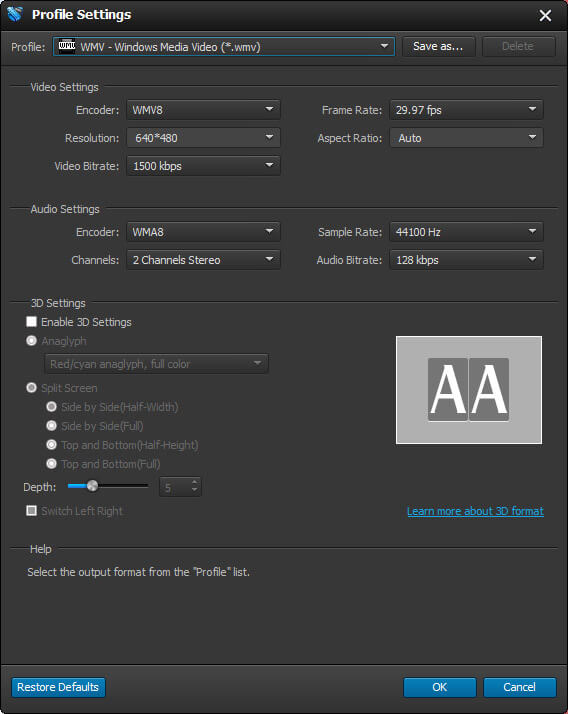 customize the video effect