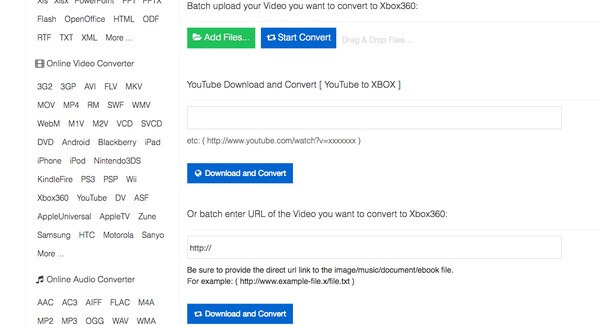 video xbox 360 converter online