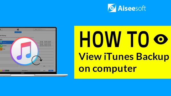 visa iTunes-säkerhetskopieringsfiler på datorn
